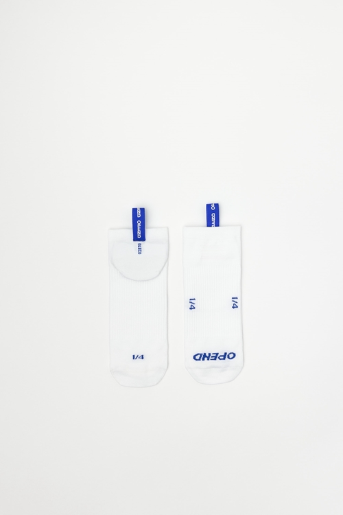 OPEND Socks 1/4 2.0 Signature White- sport socks - 01