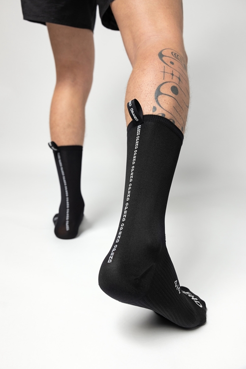 OPEND Socks 4/4 2.0 Black on Black- Sport Socken - 04